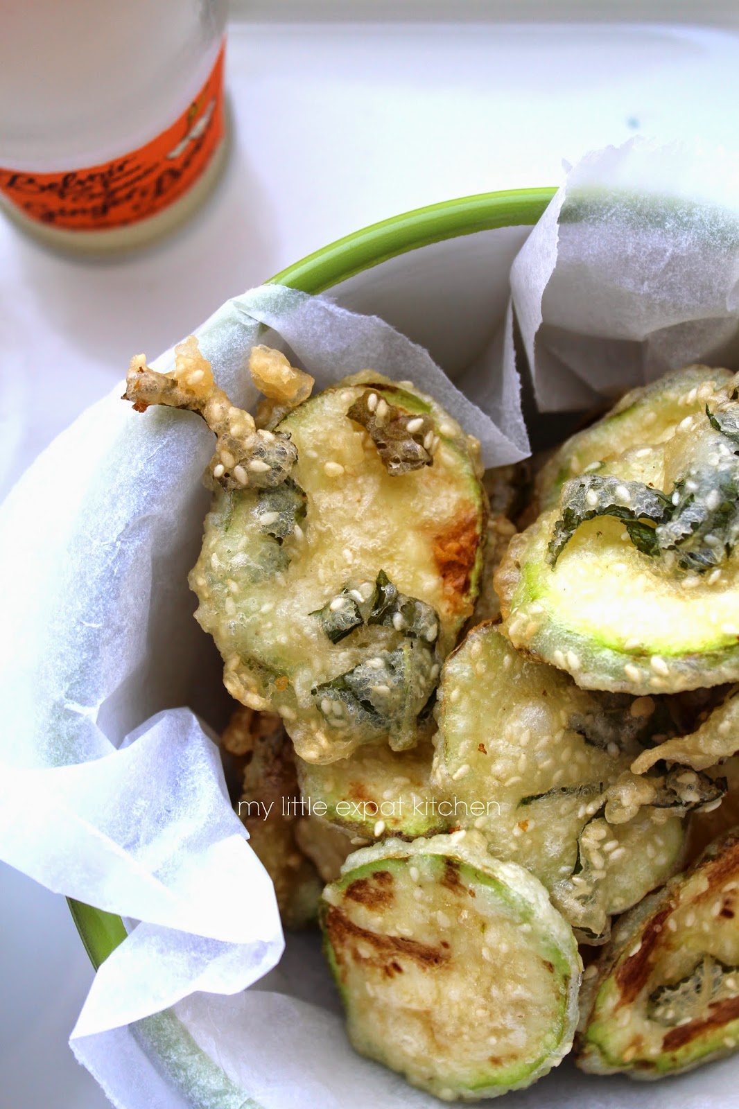 My Little Expat Kitchen Greek fried zucchini with yoghurt sauce