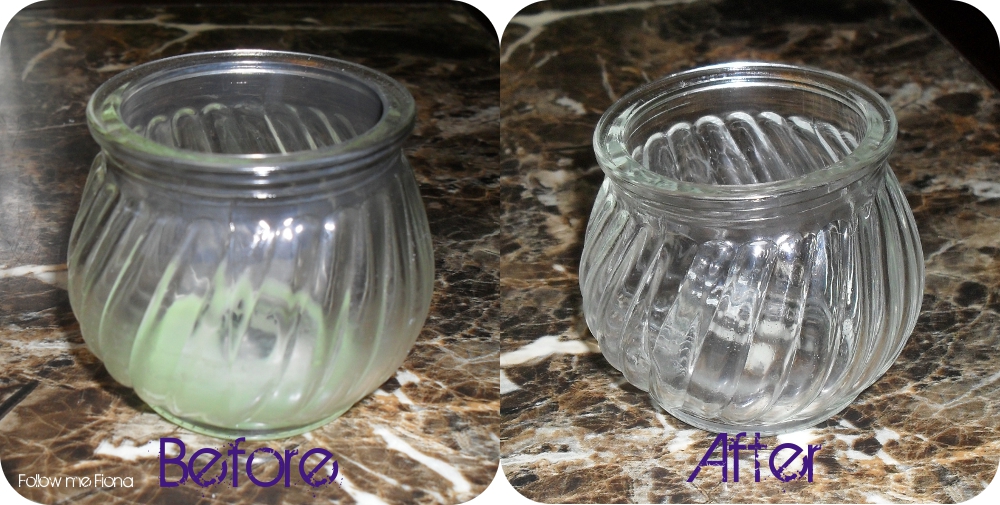 Follow me Fiona How to clean wax from candle holders