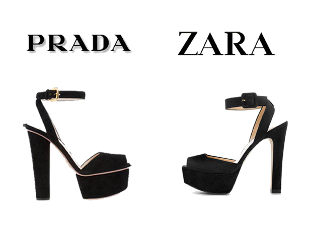 Prada platform sandals vs Zara platform sandals - Sandalias de plataforma de Prada vs sandalias de plataforma de Zara