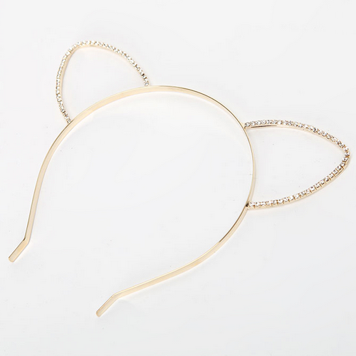 [Storets] Rhinestone Cat Ears Headband KSTYLICK Latest Korean