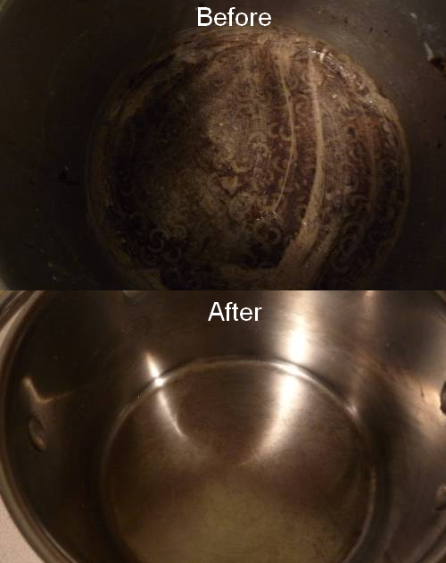 The Imperfect Homemaker How to Clean a Burnt Pan
