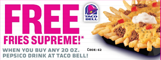 Free Taco Bell Fries Supreme