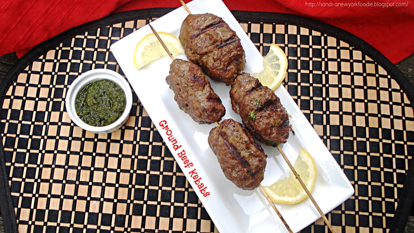 Ground Beef Kebabs with Mint and Cilantro Chutney A New York Foodie