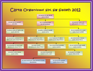 CARTA ORGANISASI GURU SK SG SALLEH 2012