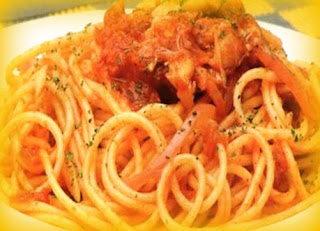 Espaguetis con cangrejo Espaguetis con cangrejo