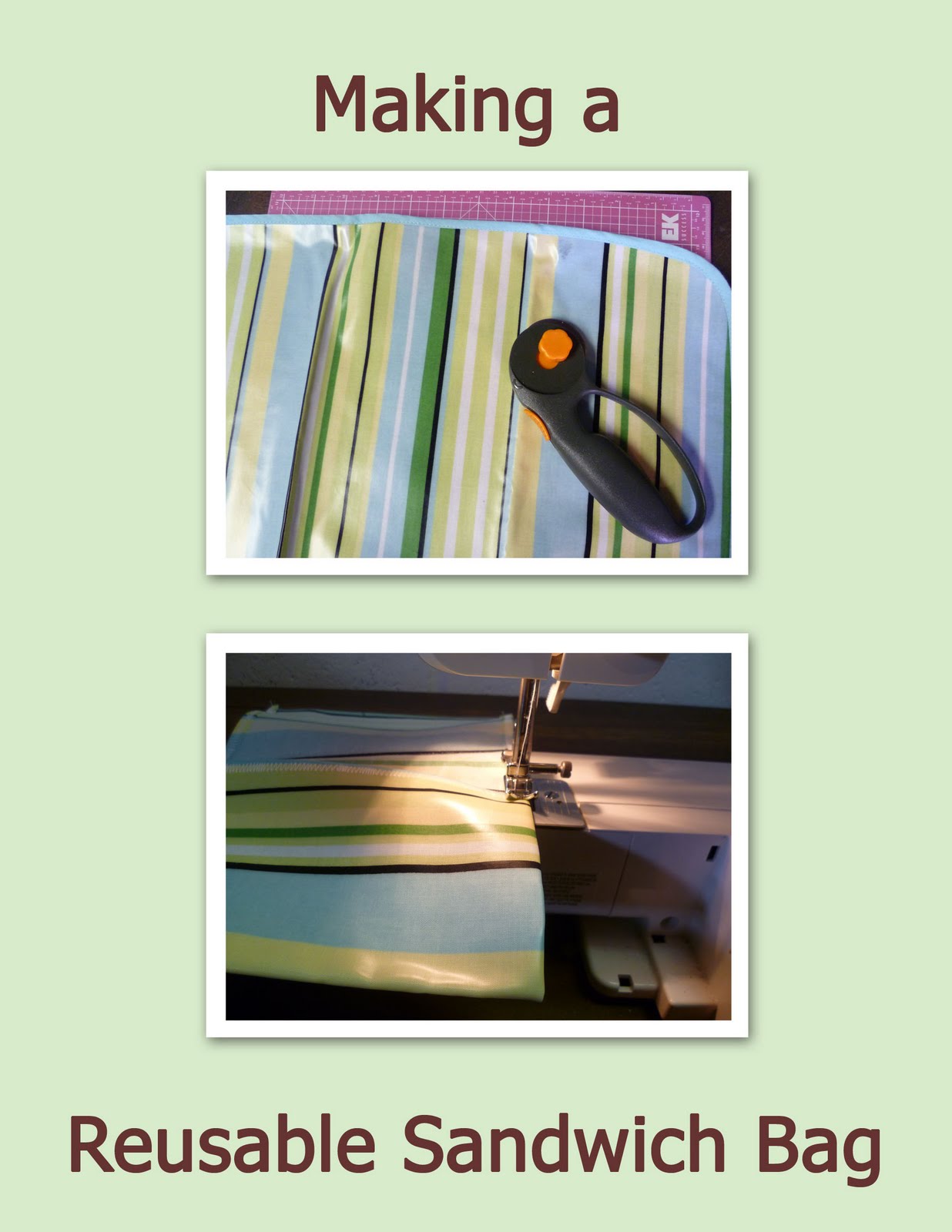 Save Green Being Green 184 Sew a Reusable Sandwich Bag