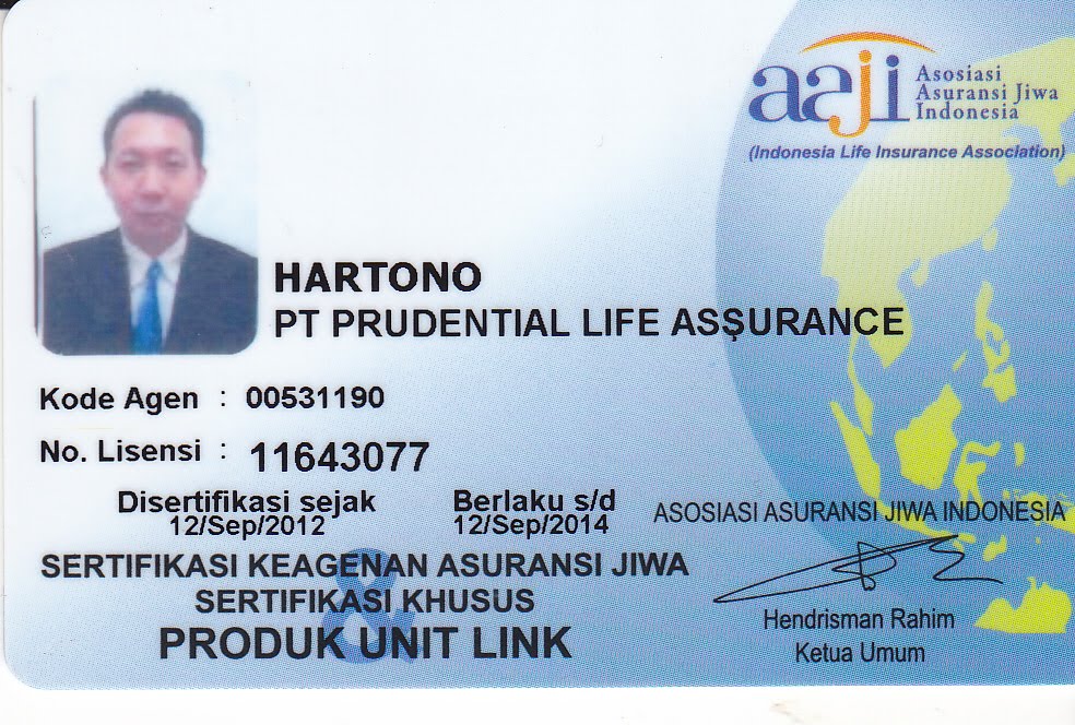 Sertifikat AAJI Keagenan Asuransi Jiwa Prudential