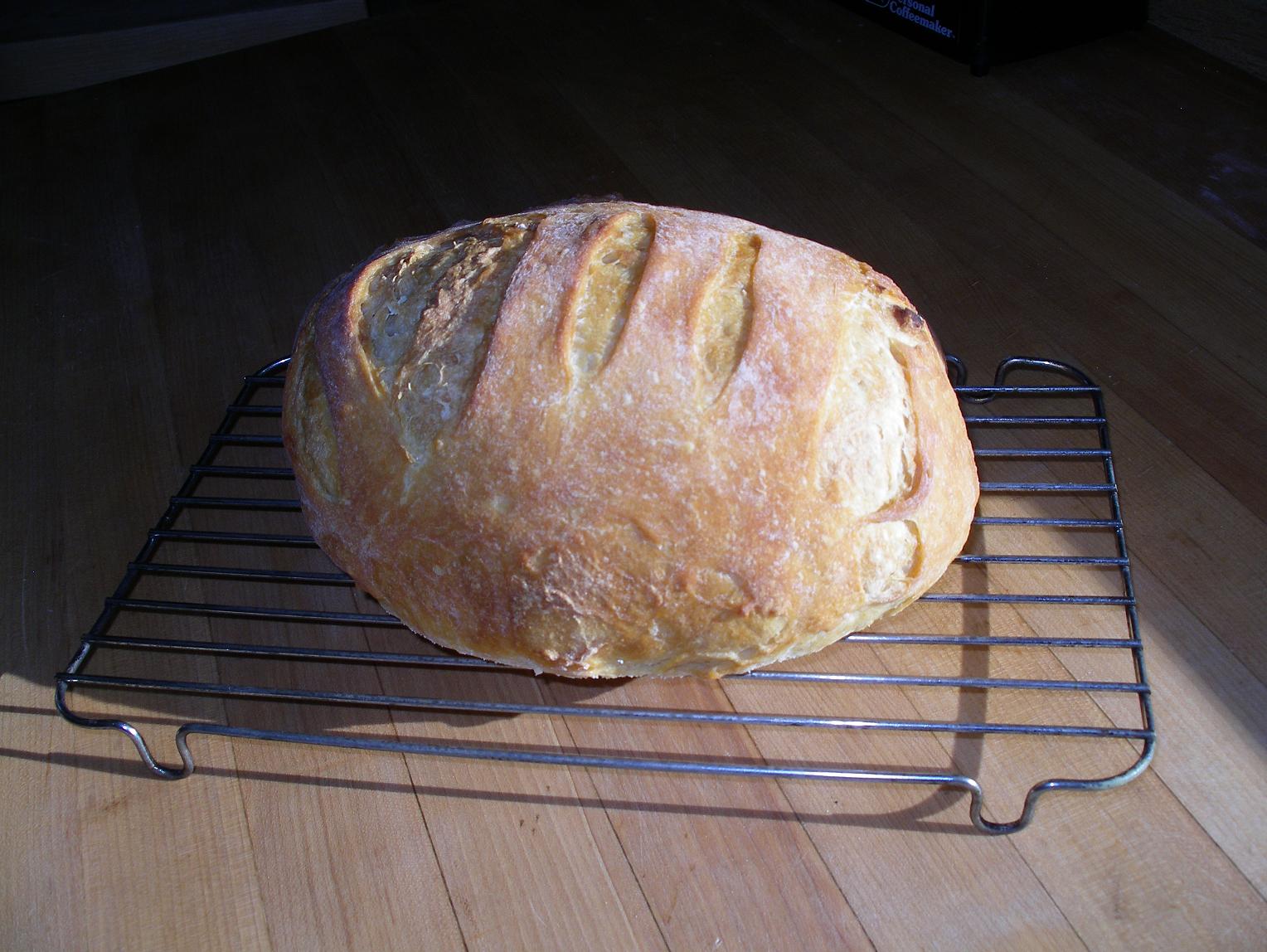 Nails and Sawdust No Knead Bread