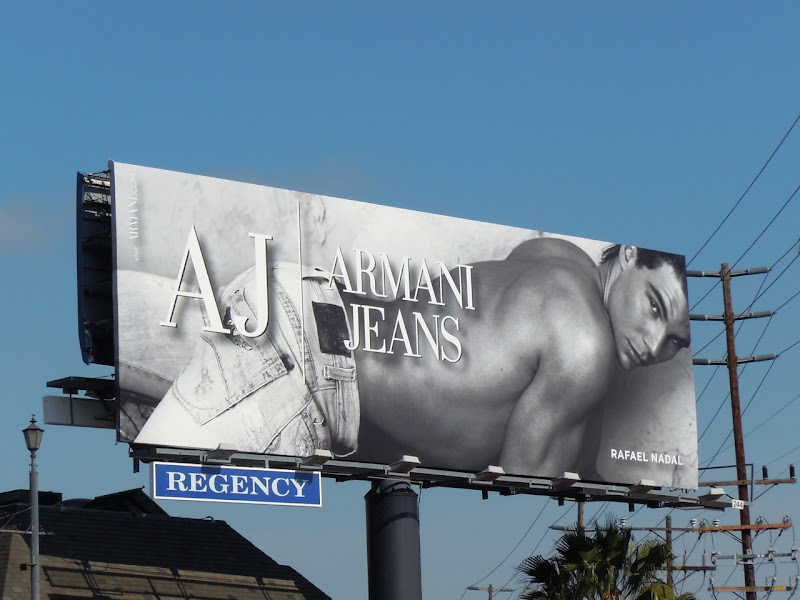Rafael Nadal Armani Jeans billboard