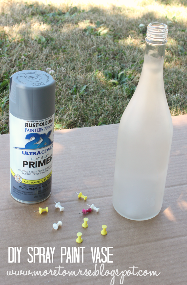 DIY Paint Drip & Milk Glass Vase
