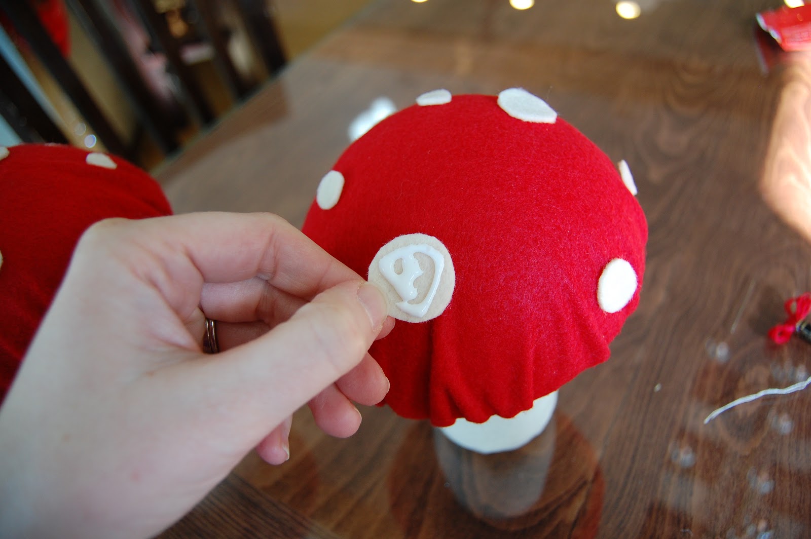 "C" is for Crafty Felt Mushroom Tutorial