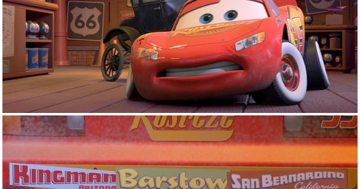 Dan the Pixar Fan Cars Lightning Mcqueen with Bumper Stickers