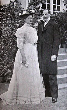 Prins Harald met zijn vrouw, prinses Helene