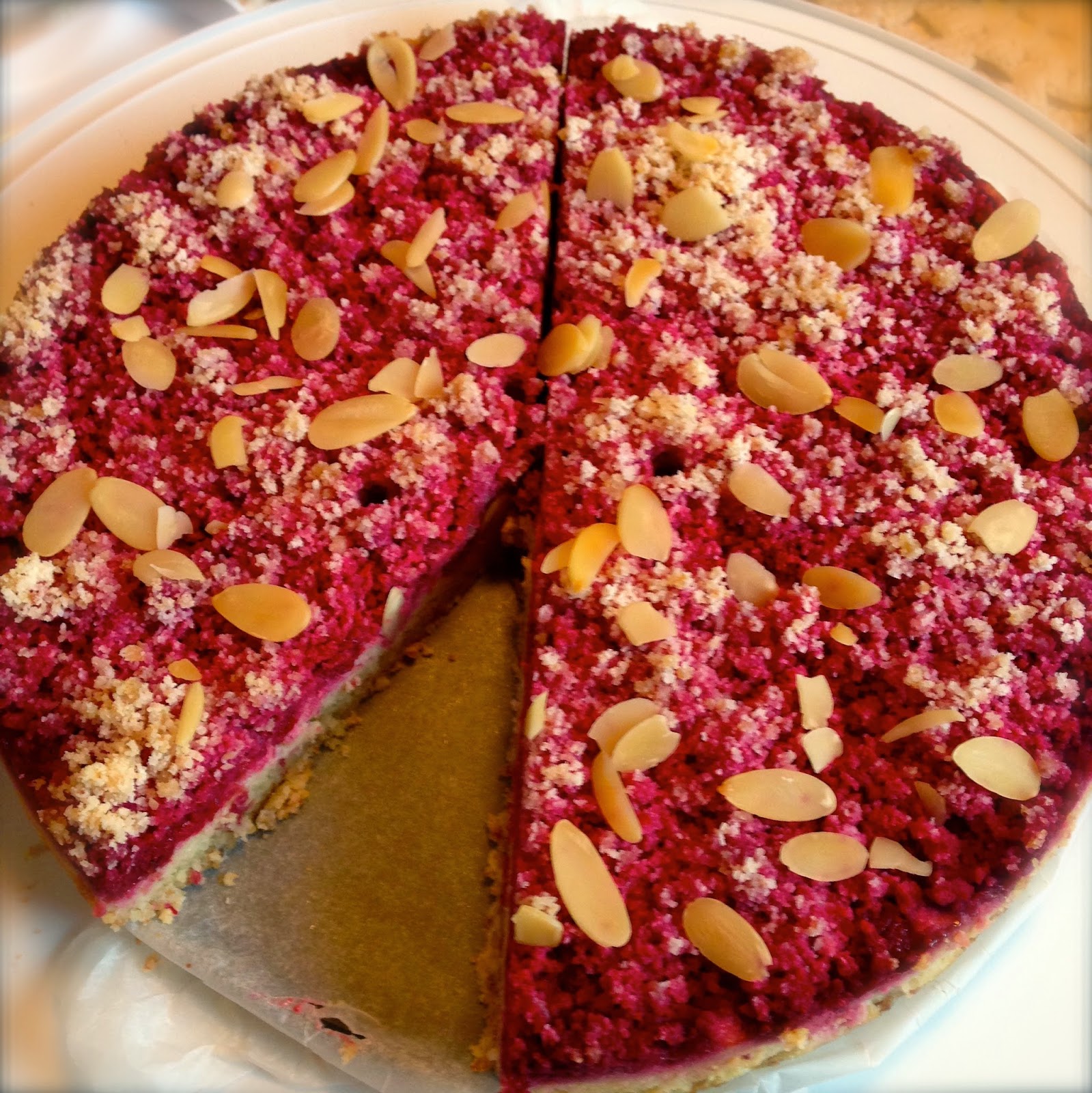 Lola and Riley's Culinary Quest Raspberry Sour Cream Crumble Cake