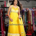 Model in Yellow Latest Long Salwar