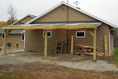 how to build a lean to off a garage
