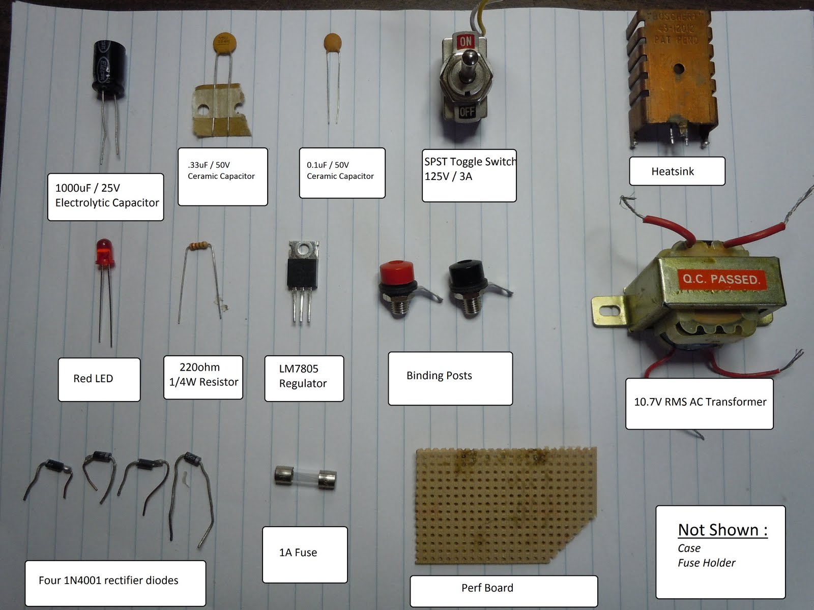  5V 1A Linear Power Supply