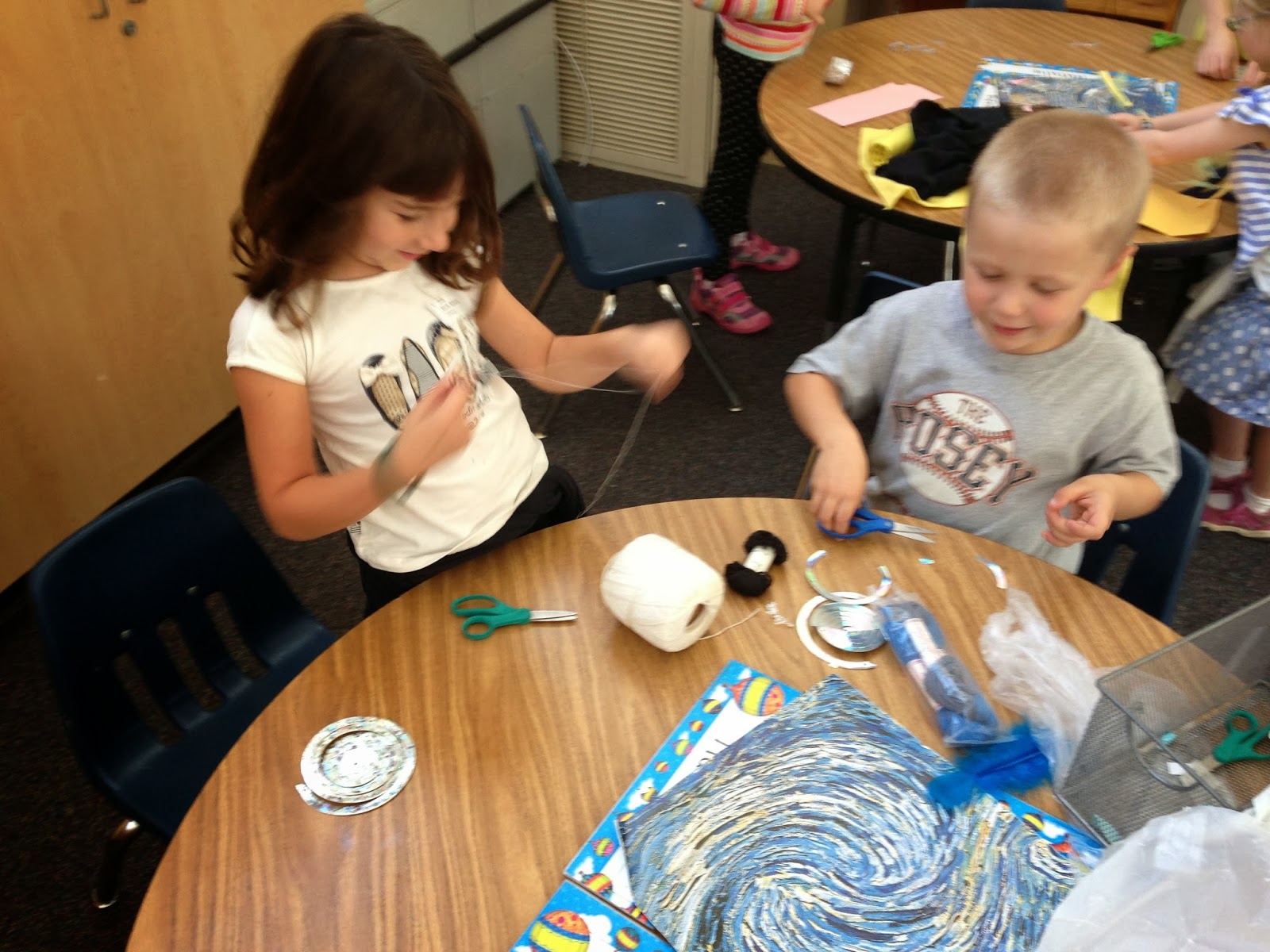 Art at Charter K/1 Artist Study and Unit Study Recyclable Starry Night