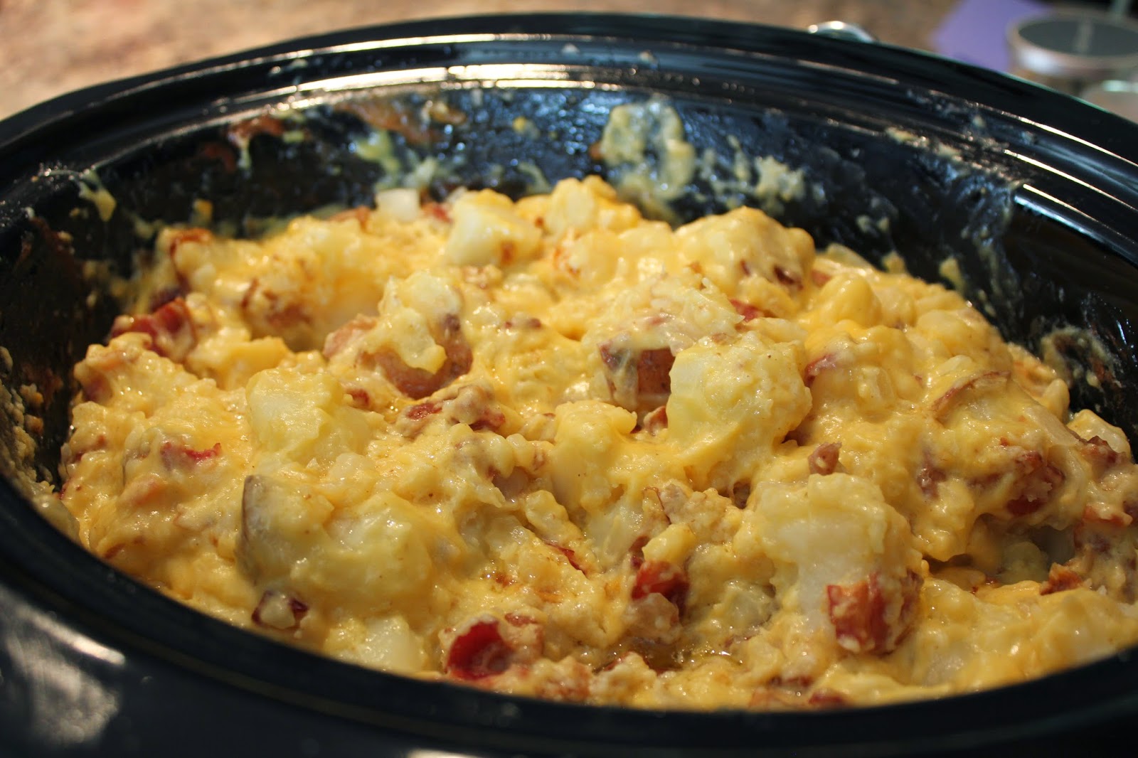 The Busy Moms' Recipe Box Cheesy Bacon Potatoes (slow cooker)