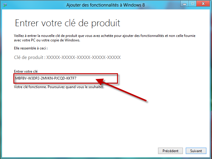 comment avoir une cle d activation windows 8