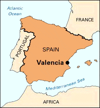 Valence Carte de la ville
