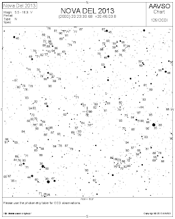 Aparece “Nueva Estrella” en el cielo: ¡ Visible a simple vista: una NOVA ! Detectan rayos gamma procedentes de la NOVA Delphini 2013 Nova+Del+2013-d31900