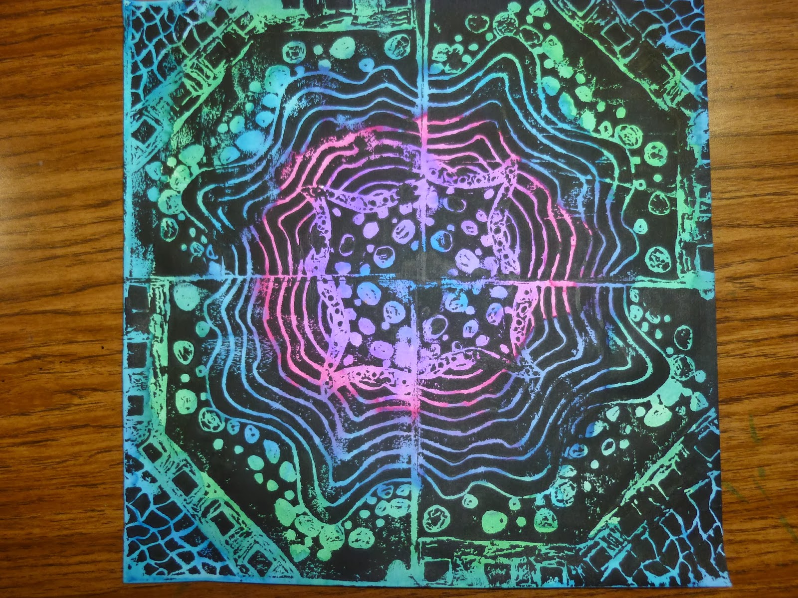 Mrs. Werner's Art Room: 5th Grade Radial Design Printmaking