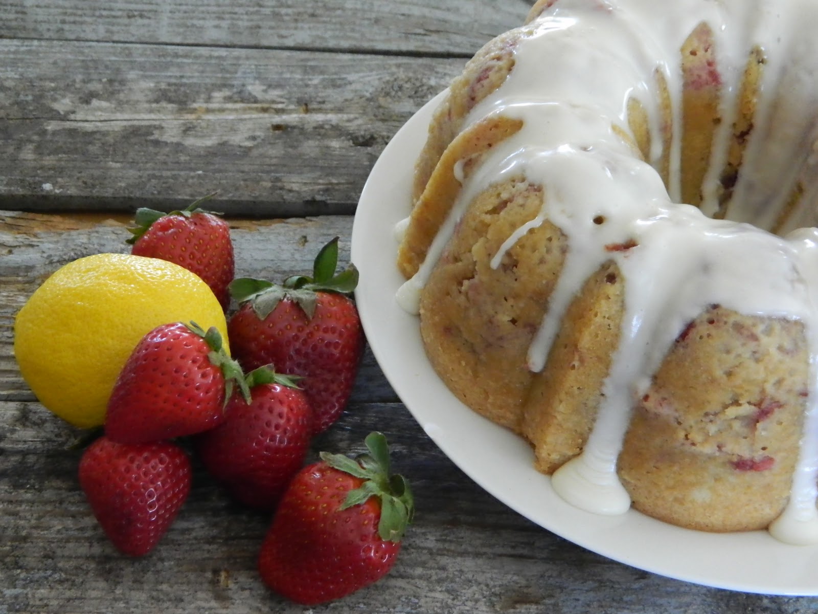 The Wednesday Baker FRESH STRAWBERRY YOGURT CAKE