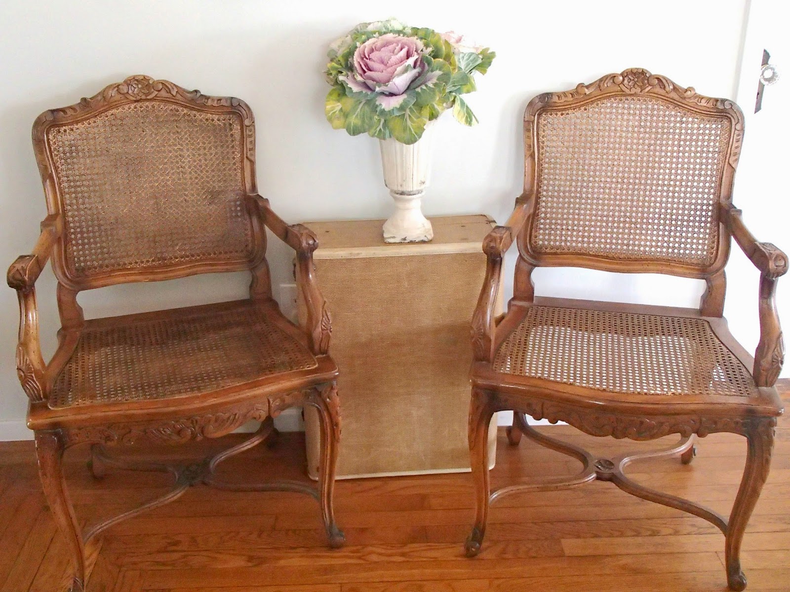 DDs Cottage And Design 4 French Cane Chairs