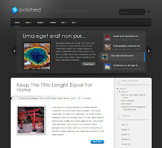 Polished Free Premium Blogger Template