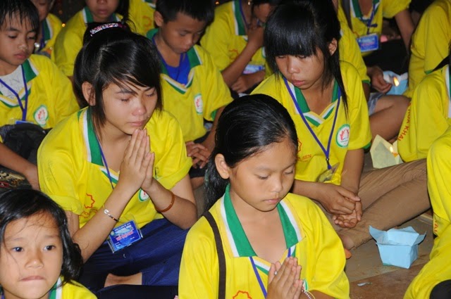 chùa hoa khai,khóa tu mùa hè,đăk nông,thắp nến,tri ân