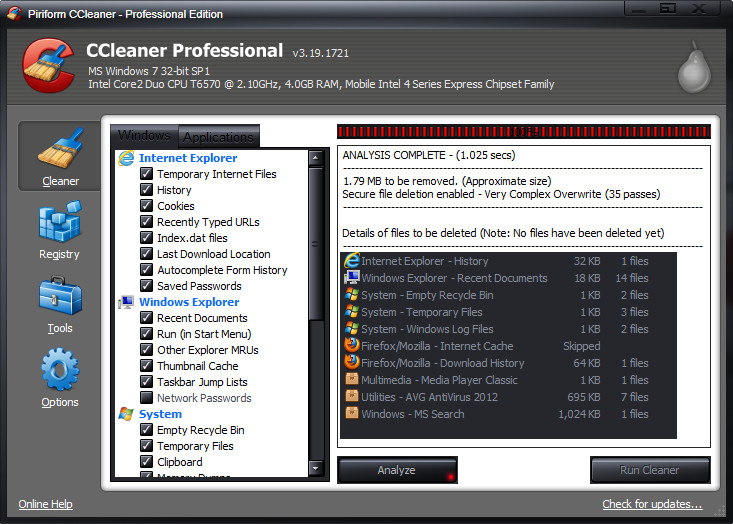 Ccleaner 32 bit 1 7 jdk download - Latest como descargar el ccleaner para windows 7 youtube mp3 avg pro