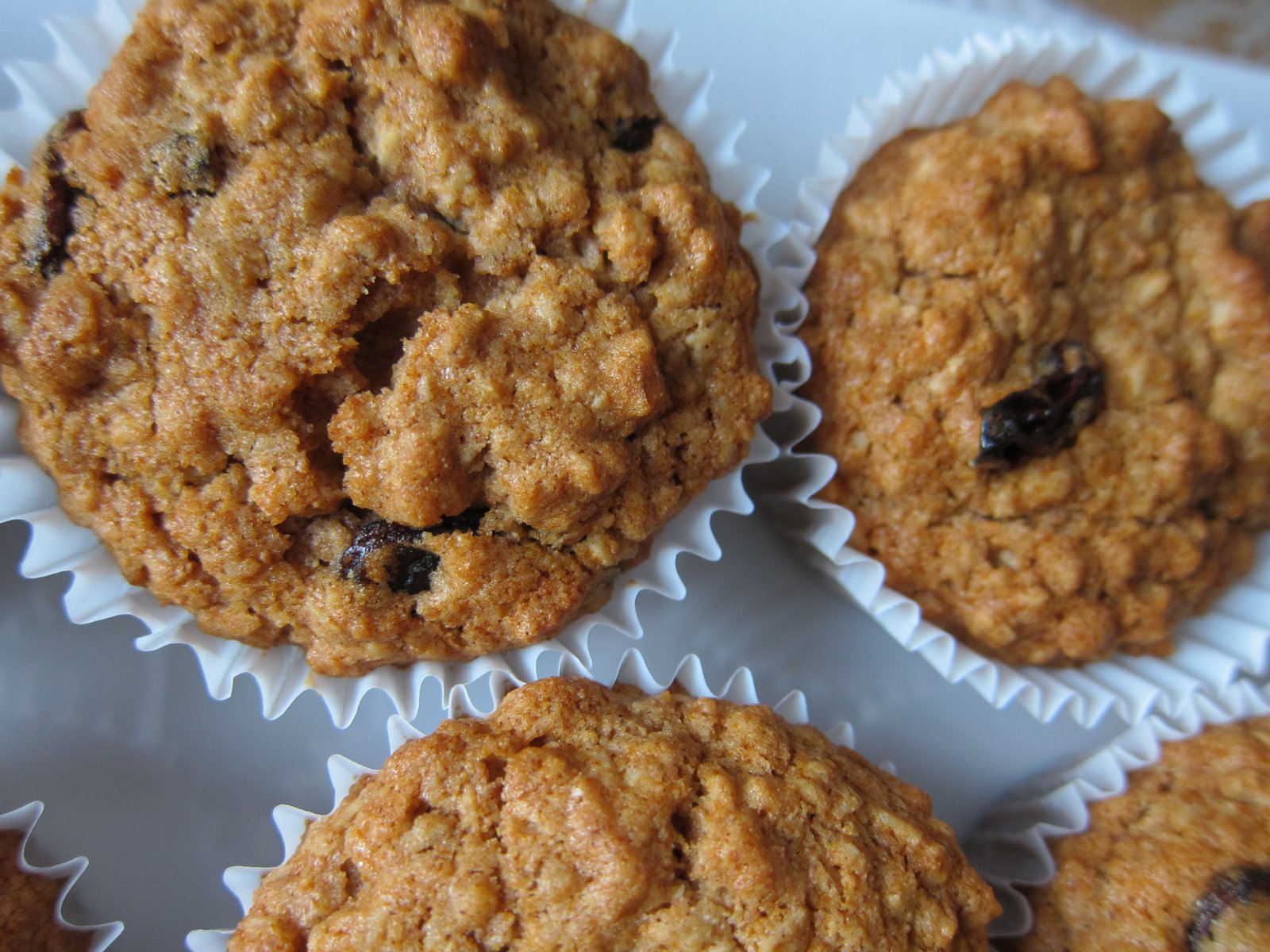 WholeFoodVegan Oatmeal Raisin Muffins