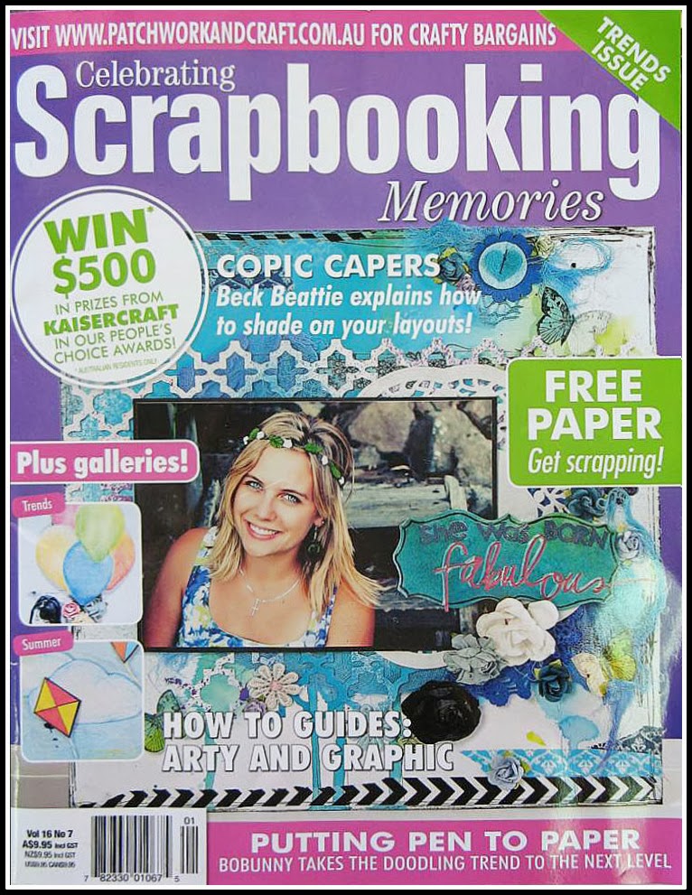 Di's Creative Space Another Layout Published in"Scrapbooking Memories