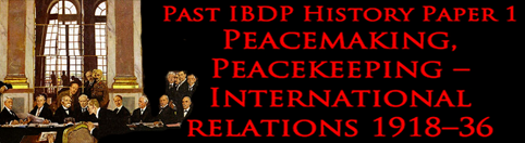 past IBDP Paper 1 exams peacemaking peacekeeping international relations