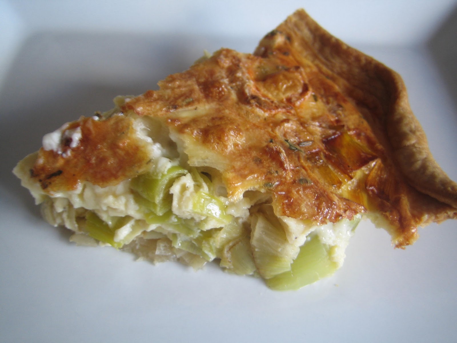 Pixie's Crafty Friday Feast Leek and Goats' Cheese Flan
