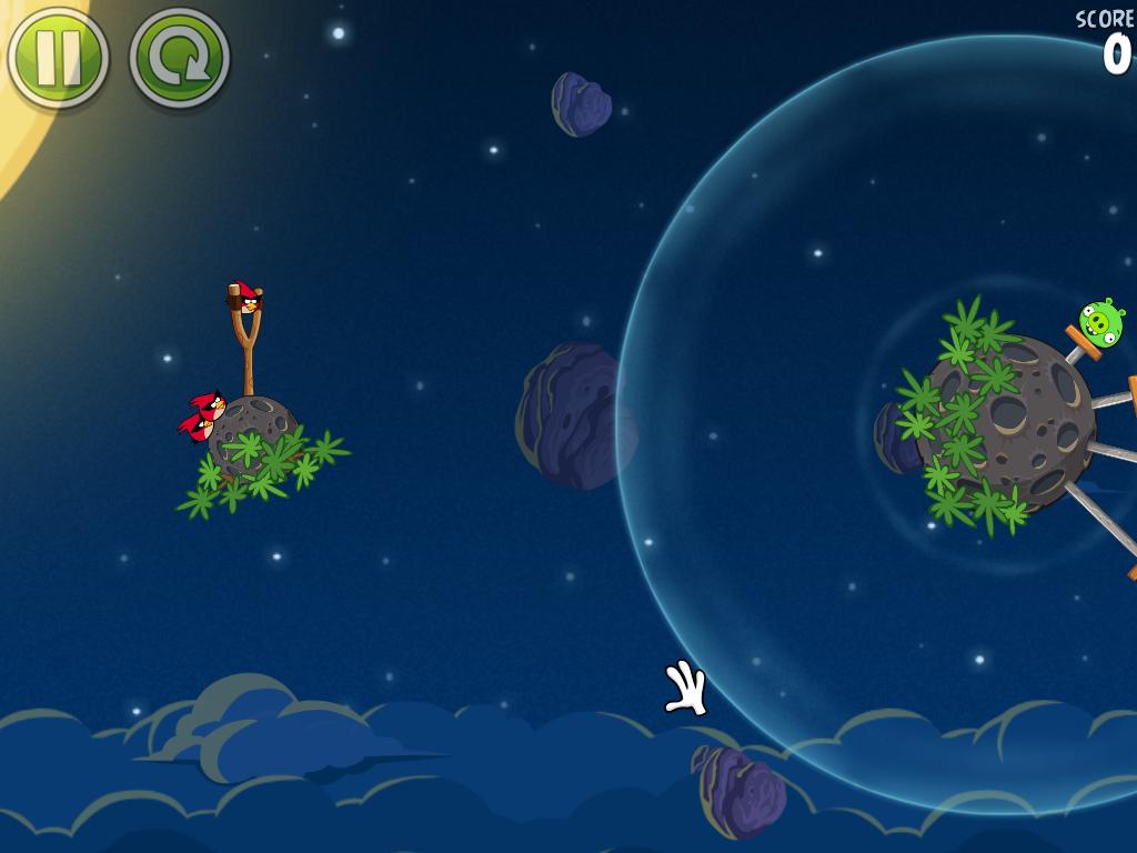 Angry Birds Space Game Screenshot
