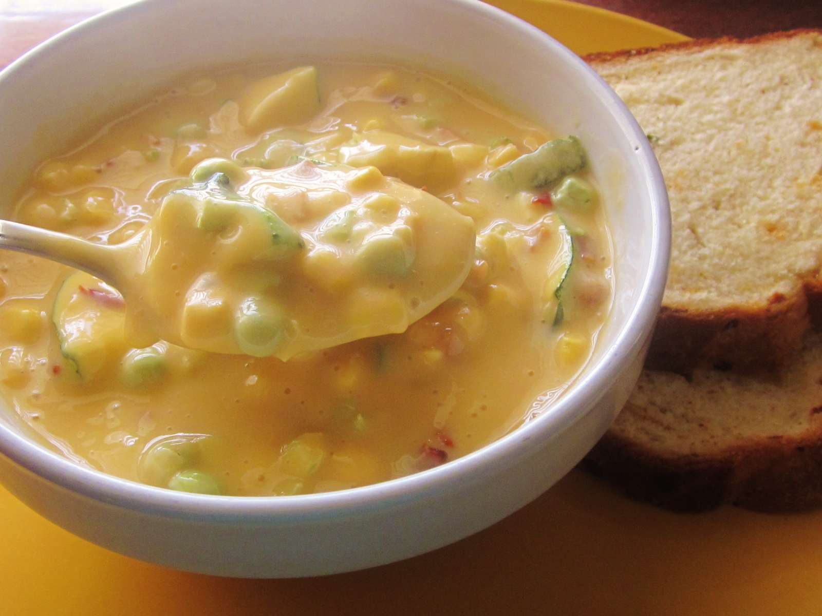 Chef Tess with An Easy Cheesy Condensed Soup and a Meal in a Jar In