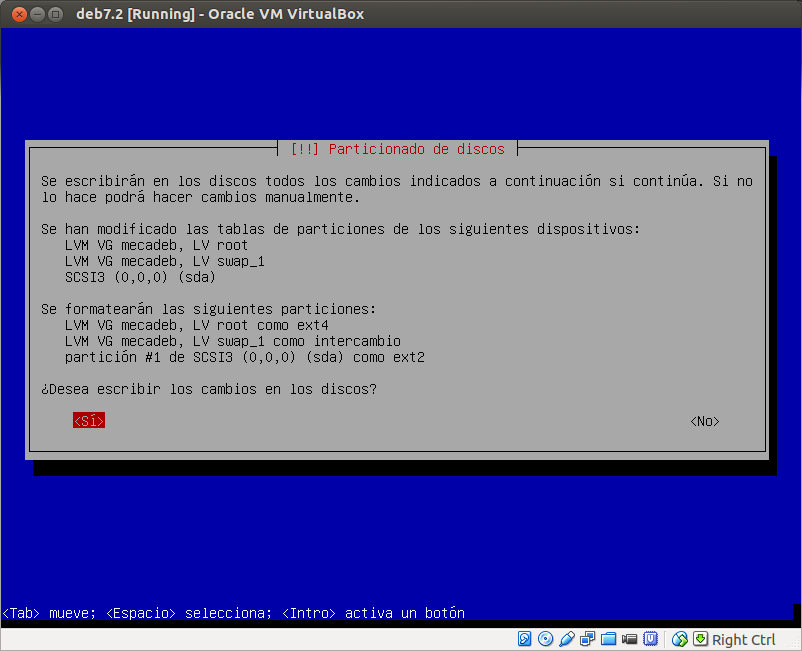 DriveMeca instalando Debian Wheezy 7.2