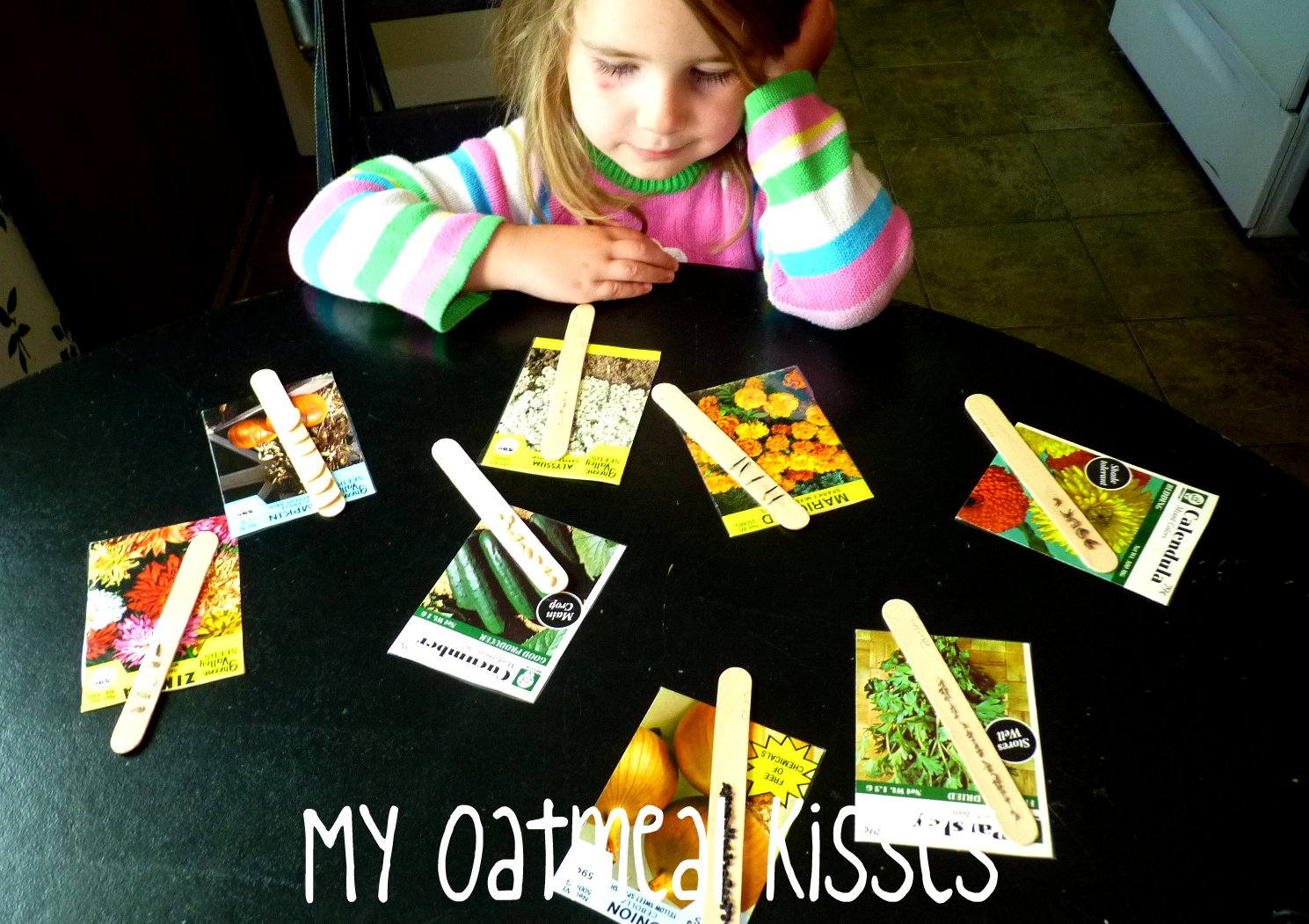 My Oatmeal Kisses Seed Art