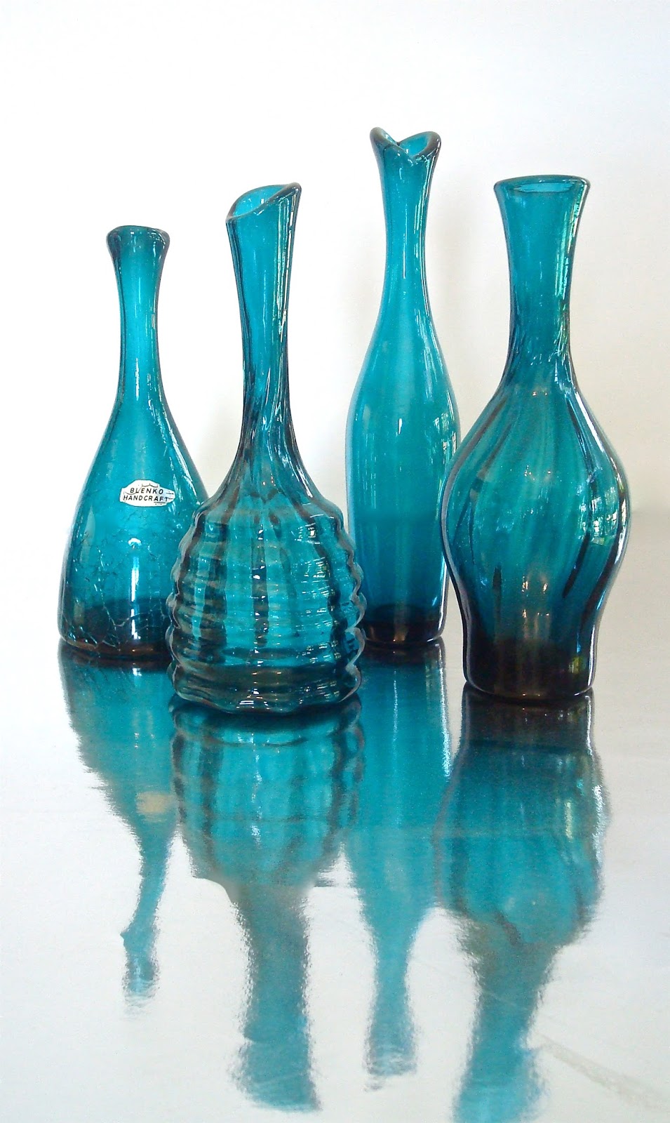 Heart of Glass Blenko Glass Myers 64 Vases.