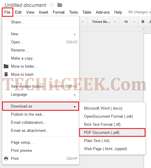 How to Convert Word to PDF Free Online using Google Drive