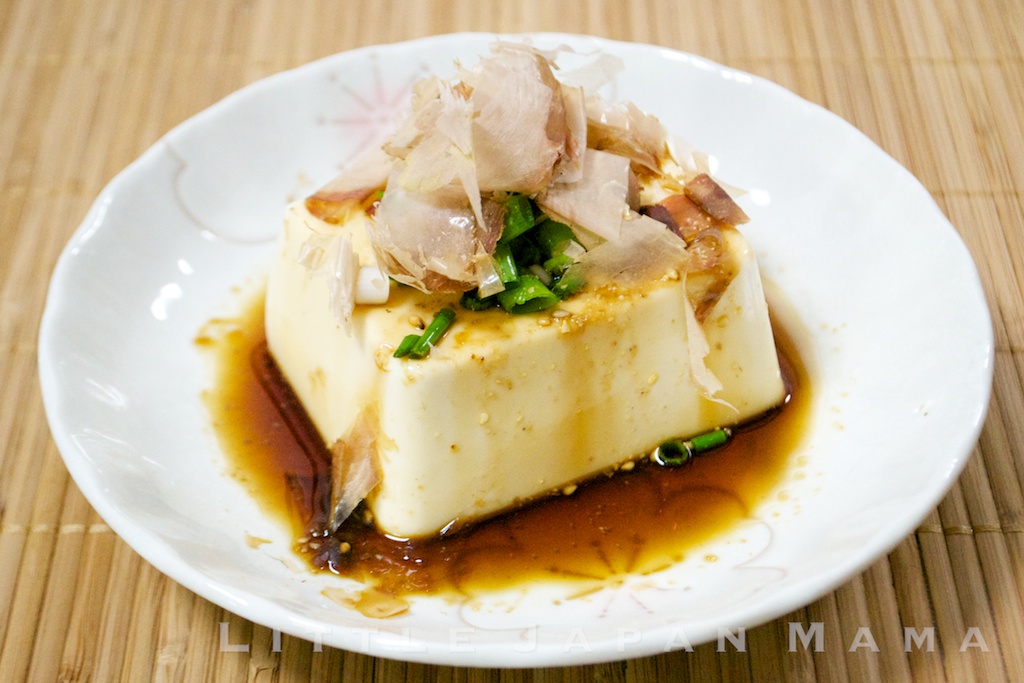 little japan mama Hiyayakko How to Serve Cold Tofu with Soy Sauce