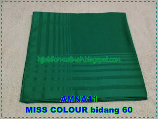 tudung MISS COLOUR bidang 60 plain