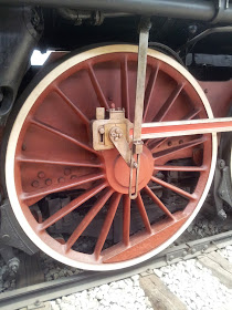 Steam locomotive wheel, Museum of Science and Technology, Milan