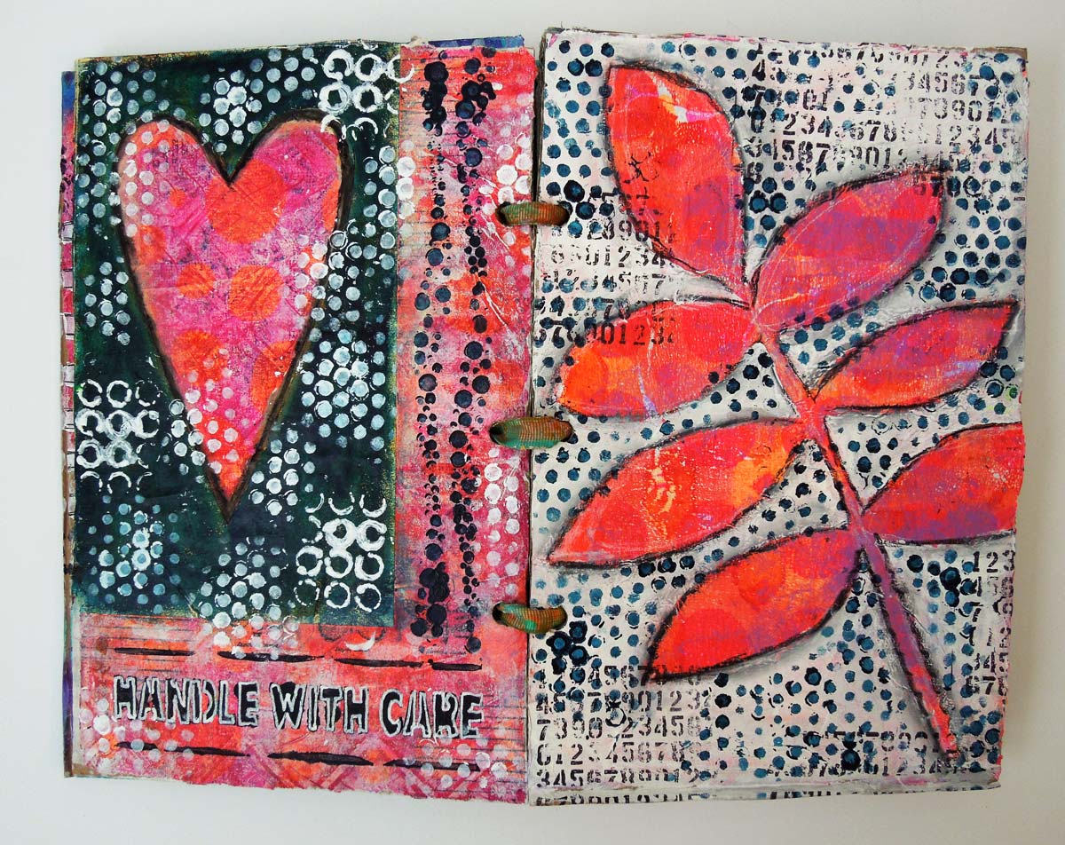 Inky Dinky Doodle Cardboard Journal