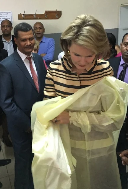 Queen Mathilde of Belgium has arrived in Addis Ababa, Ethiopia to visit projects supported by the United Nations Children's Fund (UNICEF)