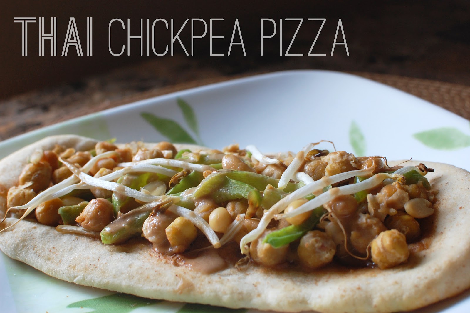 VeganFling Thai Chickpea Pizza