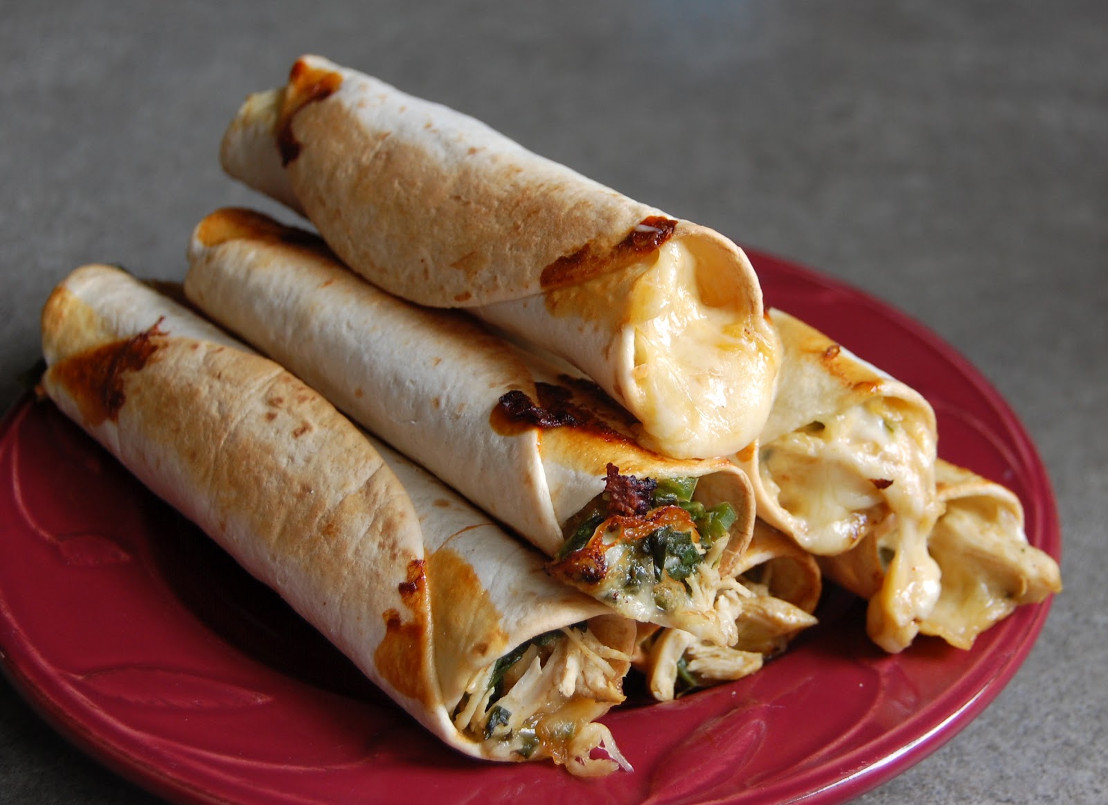 The Adventures of Mini-Martha: Baked Chicken & Spinach Flautas