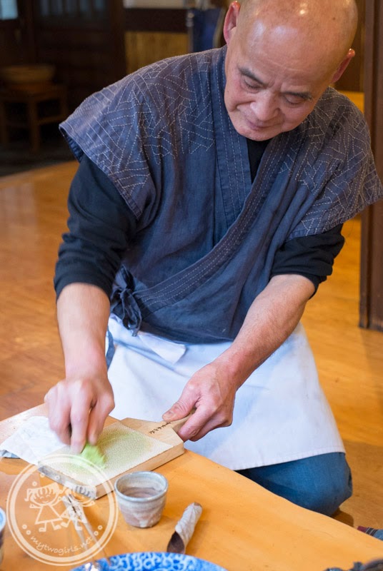 Turuturutei owner grading wasabi